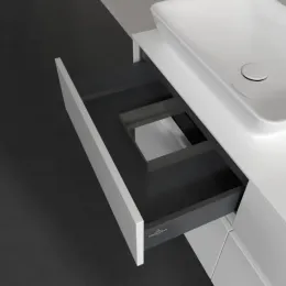 Villeroy & Boch Collaro Тумба под раковину, 4 выдвижных ящика, 1200 x 548 x 500 mm, Glossy White / Glossy White C11300DH