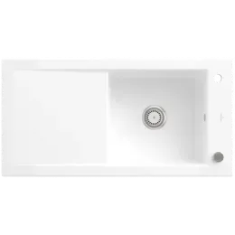 Villeroy & Boch Timeline 60 Мойка, включая Комплект слива с эксцентриком, выкл Керамика, 1000 x 510 mm, Snow White CeramicPlus 679002KG
