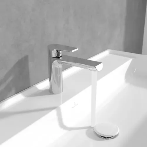 Villeroy & Boch Liberty Смеситель для раковины однорычажный без Выдвижной механизм слива, Хром TVW10700300161