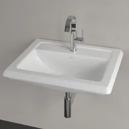 Villeroy & Boch Hommage Встраиваемая раковина, 630 x 525 x 203 mm, Альпийский белый CeramicPlus, с переливом, нешлифованный 710263R1
