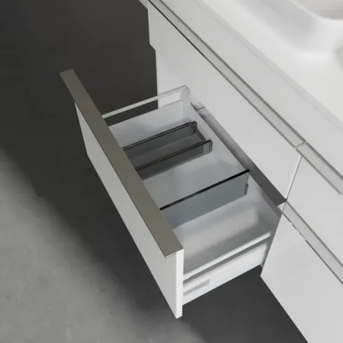 Villeroy & Boch Venticello Тумба под раковину, 4 выдвижных ящика, 1257 x 606 x 502 mm, Glossy White / Glossy White A94401DH