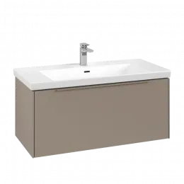 Villeroy & Boch Subway 3.0 Тумба под раковину, 1 выдвижной ящик, 973 x 429 x 478 mm, Taupe C56902VM