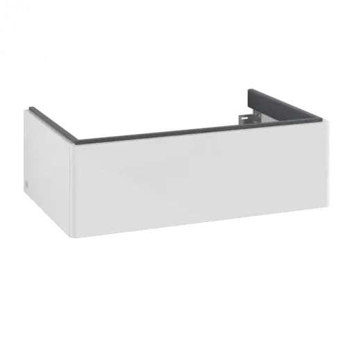 Villeroy & Boch Antao Тумба под раковину, с подсветкой, 1 выдвижной ящик, 788 x 256 x 496 mm, лицевая поверхность без текстурированной отделки, Glossy White Lacquer L01000GF