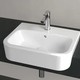 Villeroy & Boch Architectura Полувстраиваемая раковина, 550 x 430 x 170 mm, Альпийский белый CeramicPlus, с переливом, нешлифованный 419055R1