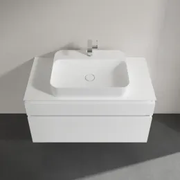 Villeroy & Boch Legato Тумба под раковину, 2 выдвижных ящика, 1000 x 550 x 500 mm, Glossy White / Glossy White B75600DH