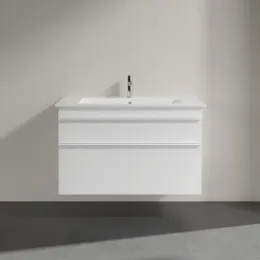 Villeroy & Boch Venticello Тумба под раковину, 2 выдвижных ящика, 953 x 590 x 502 mm, Glossy White / Glossy White A92602DH