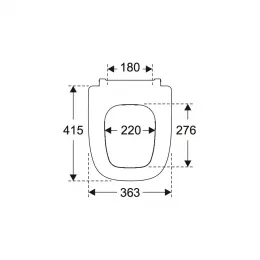 Сиденье для унитаза Villeroy & Boch Antheus с крышкой SoftClosing QuickRelease 8M18S1R1