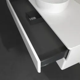 Villeroy & Boch Antao Тумба под раковину, с подсветкой, 2 выдвижных ящика, 1200 x 360 x 500 mm, лицевая поверхность без текстурированной отделки, Glossy White Lacquer / Glossy White Lacquer L21010GF