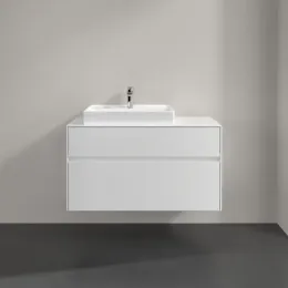 Villeroy & Boch Collaro Тумба под раковину, с подсветкой, 2 выдвижных ящика, 1000 x 548 x 500 mm, Glossy White / Glossy White C017B0DH