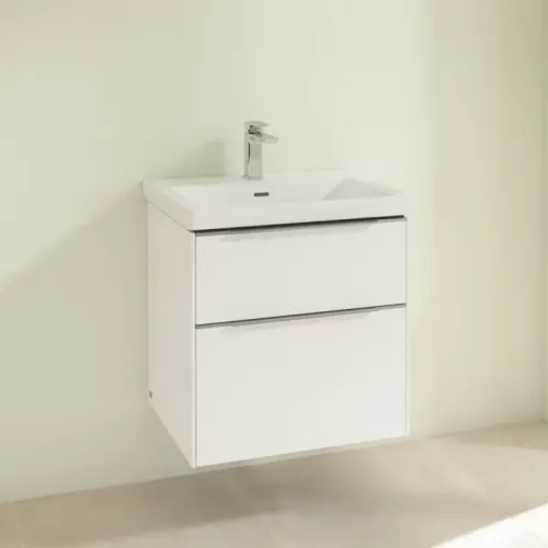 Villeroy & Boch Subway 3.0 Тумба под раковину, 2 выдвижных ящика, 572 x 576 x 478 mm, Brilliant White C57800VE