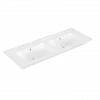 Villeroy & Boch Venticello Двойная раковина для установки на тумбу, 1300 x 500 x 170 mm, Альпийский белый CeramicPlus, с переливом 4111DJR1