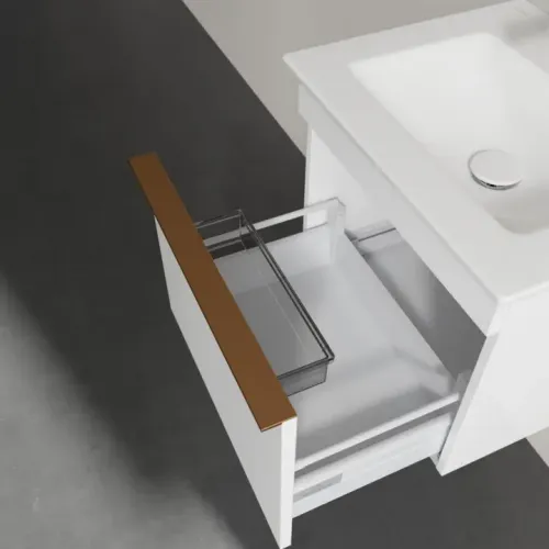 Villeroy & Boch Venticello Тумба под раковину, 1 выдвижной ящик, 466 x 420 x 425 mm, Glossy White / Glossy White A93105DH