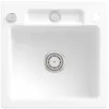 Villeroy & Boch Siluet 50 S Мойка, включая Комплект слива с эксцентриком, выкл TitanCeram, 510 x 510 mm, Альпийский белый CeramicPlus 334502R1