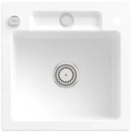 Villeroy & Boch Siluet 50 S Мойка, включая Комплект слива с эксцентриком, выкл TitanCeram, 510 x 510 mm, Альпийский белый CeramicPlus 334502R1