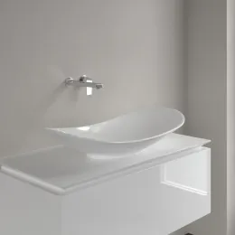 Villeroy & Boch My Nature Раковина для установки на столешницу, 810 x 410 x 160 mm, Альпийский белый CeramicPlus, без перелива 411080R1