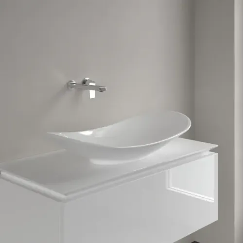 Villeroy & Boch My Nature Раковина для установки на столешницу, 810 x 410 x 160 mm, Альпийский белый CeramicPlus, без перелива 411080R1