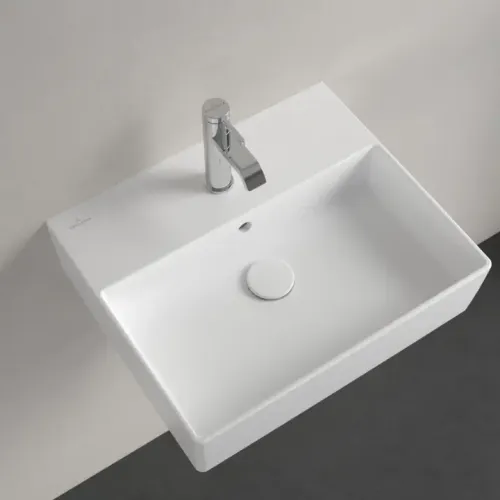Villeroy & Boch Memento 2.0 Pаковина, 500 x 420 x 140 mm, Stone White CeramicPlus, с переливом 4A2250RW