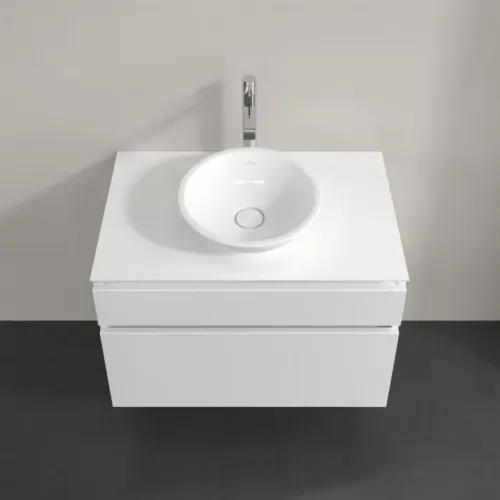 Villeroy & Boch Legato Тумба под раковину, 2 выдвижных ящика, 800 x 550 x 500 mm, Glossy White / Glossy White B57000DH