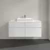 Villeroy & Boch Collaro Тумба под раковину, с подсветкой, 4 выдвижных ящика, 1200 x 548 x 500 mm, Glossy White / Glossy White C081B0DH