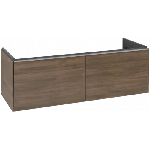 Villeroy & Boch Subway 3.0 Тумба под раковину, 2 выдвижных ящика, 1272 x 429 x 478 mm, Arizona Oak C56700VH