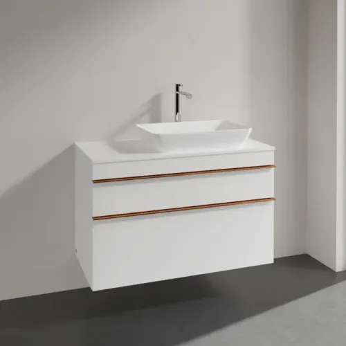 Villeroy & Boch Venticello Тумба под раковину, 2 выдвижных ящика, 957 x 606 x 502 mm, Glossy White / Glossy White A94305DH