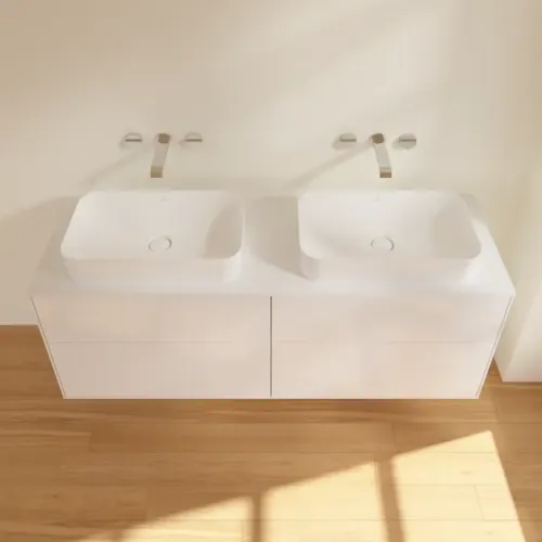 Villeroy & Boch Finion Тумба под раковину, 4 выдвижных ящика, 1600 x 603 x 501 mm, Glossy White Lacquer F72100GF