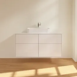 Villeroy & Boch Finion Тумба под раковину, 4 выдвижных ящика, 1200 x 603 x 501 mm, Glossy White Lacquer F38100GF