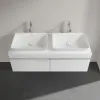 Villeroy & Boch Venticello Тумба под раковину, 2 выдвижных ящика, 1257 x 436 x 502 mm, Glossy White / Glossy White A94901DH