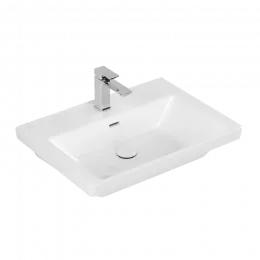 Villeroy & Boch Subway 3.0 Pаковина, 650 x 470 x 165 mm, Альпийский белый, с переливом 4A706501