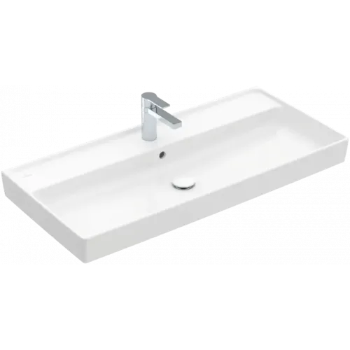 Villeroy & Boch Collaro Pаковина для установки на тумбу, 1000 x 470 x 160 mm, Альпийский белый, с переливом, шлифованный 4A331G01