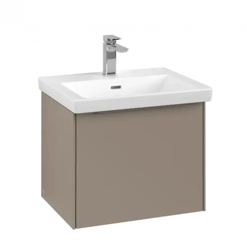 Villeroy & Boch Subway 3.0 Тумба под раковину, с подсветкой, 1 выдвижной ящик, 523 x 429 x 448 mm, Taupe C579L2VM