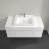 Villeroy & Boch Legato Тумба под раковину, 5 выдвижных ящиков, 1200 x 550 x 500 mm, Glossy White / Glossy White B68300DH