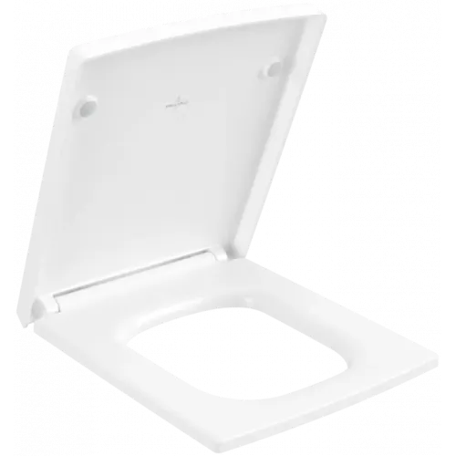 Villeroy & Boch Memento 2.0 Сиденье с крышкой для унитаза, с функцией автоматического опускания (SoftClosing), со снимаемым сиденьем (QuickRelease), Stone White 8M24S1RW