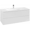 Villeroy & Boch Antao Тумба под раковину, 2 выдвижных ящика, 1188 x 504 x 492 mm, лицевая поверхность без текстурированной отделки, Glossy White Lacquer K06000GF