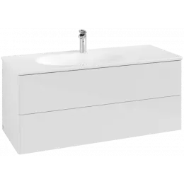 Villeroy & Boch Antao Тумба под раковину, 2 выдвижных ящика, 1188 x 504 x 492 mm, лицевая поверхность без текстурированной отделки, Glossy White Lacquer K06000GF