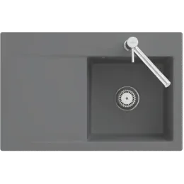 Villeroy & Boch Subway Style 45 Flat Мойка, включая Комплект слива с эксцентриком, выкл Керамика, 780 x 510 mm, Альпийский белый CeramicPlus 33472FR1