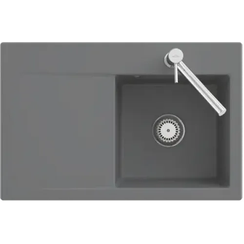 Villeroy & Boch Subway Style 45 Flat Мойка, включая Комплект слива с эксцентриком, выкл Керамика, 780 x 510 mm, Альпийский белый CeramicPlus 33472FR1