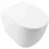 Villeroy & Boch Subway 3.0 Унитаз с открытым смывным краем, напольный, с TwistFlush, Stone White CeramicPlus 4671T0RW