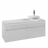 Villeroy & Boch Legato Тумба под раковину, 4 выдвижных ящика, 1400 x 550 x 500 mm, Glossy White / Glossy White B59000DH