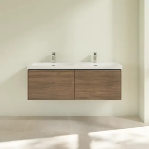 Villeroy & Boch Subway 3.0 Тумба под раковину, 2 выдвижных ящика, 1272 x 429 x 478 mm, Arizona Oak C56700VH