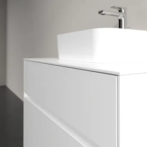 Villeroy & Boch Collaro Тумба под раковину, 2 выдвижных ящика, 800 x 548 x 500 mm, Glossy White / Glossy White C09300DH