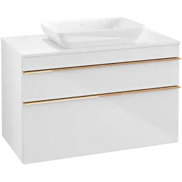 Villeroy & Boch Venticello Тумба под раковину, 2 выдвижных ящика, 957 x 606 x 502 mm, Glossy White / Glossy White A94105DH