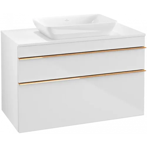 Villeroy & Boch Venticello Тумба под раковину, 2 выдвижных ящика, 957 x 606 x 502 mm, Glossy White / Glossy White A94105DH