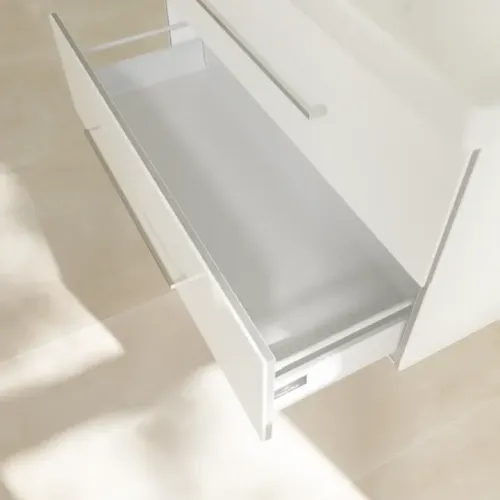Villeroy & Boch Avento Тумба под раковину, 2 выдвижных ящика, 980 x 514 x 484 mm, Стекло белое A89200B4
