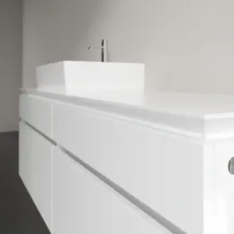 Villeroy & Boch Legato Тумба под раковину, 4 выдвижных ящика, 1600 x 550 x 500 mm, Glossy White / Glossy White B67300DH