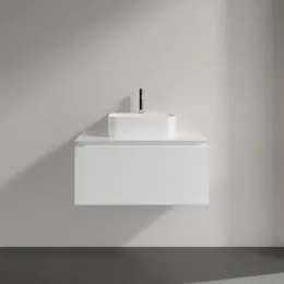 Villeroy & Boch Legato Тумба под раковину, 1 выдвижной ящик, 800 x 380 x 500 mm, Glossy White / Glossy White B73300DH