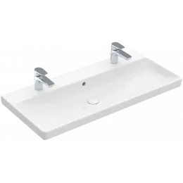 Villeroy & Boch Avento Pаковина для установки на тумбу, 1000 x 470 x 165 mm, Альпийский белый CeramicPlus, с переливом 4156A4R1