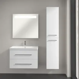 Villeroy & Boch Avento Шкаф-пенал, 2 двери, 350 x 1760 x 404 mm, Стекло белое A89401B4