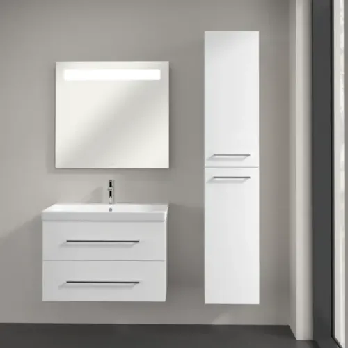 Villeroy & Boch Avento Шкаф-пенал, 2 двери, 350 x 1760 x 404 mm, Стекло белое A89401B4
