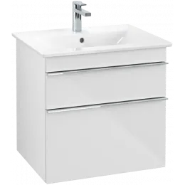 Villeroy & Boch Venticello Тумба под раковину, 2 выдвижных ящика, 603 x 590 x 502 mm, Glossy White / Glossy White A92401DH